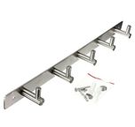 TOTAL HOME :5 Wall Hanger 304 Stainless Hooks Coat Hat Clothes Robe Holder Rack Hook Mounted(2 PIC)