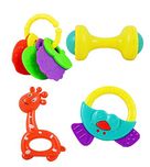 iVee International Baby Toys Rattle Set Of 4 Pieces - Multi Color