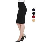 HIGHTIDE Skirts for Women (Black, 34)
