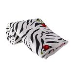 Clasiko Double Bed Comforter Zebra Red Rose, Fabric- Micro Cotton, Size - 84x84 inches, Color Fastness Guarantee, 250 GSM
