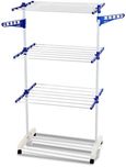 Ideal Euro Plastic, Iron Floor Cloth Dryer Stand(White, Pack of 1)