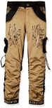 AD & AV Boys Golden Partywear Cargo Pant (13522_Gold_2-3 Years)