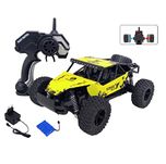 MousePotato 1:16 Scale High Speed Off Road Monster Truck Racing Car (METAL-YELLOW)