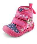 KITTENS Girls Fuschia Canvas Canvas Boots (KTG230) - 3 UK