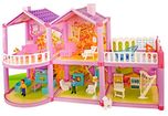 Toyshine DIY 127 Pcs Doll House Creative Edition, Accessories Included
