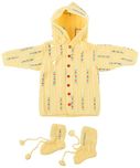 Kuchipoo Hand Knitted Sweater Set (Yellow, 0 to 1 Year)