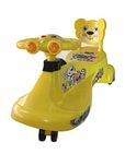 Panda Kartoon Swing Car - Yellow