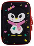 Ofsign Multipurpose Cute Owl Art Black Pencil Pouch