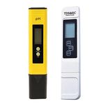 TDS Meter & PH Meter,New PH Meter TDS EC LCD Water Purity PPM Filter Hydroponic Pool Tester