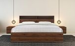 Hometown Alyssa King Size Bed with Box Storage (Wenge)