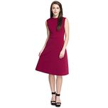 Addyvero Women A-line Maroon Dress