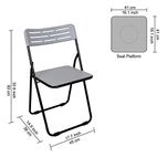 Parasnath Heavy Multipurpose Folding Plastic Chair (Color Randomly Selected)