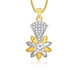 Valentine Gifts MEENAZ PENDANT SOLITAIRE FLOWER DESIGN LOCKET FOR GIRLS AND WOMEN VALENTINE W...