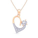 Malabar Gold and Diamonds 18KT Rose Gold Pendant for Women (SMGPDHT003)