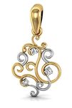 Avsar New Collection 18K (750) Yellow Gold and Diamond Pendant