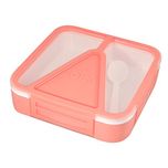 Instabuyz food Lunch Box 1 Spoon | 100% Food Grade BPA Free | Bento Lunch Box | Stylish and Attractive | Air-Tight