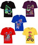 Kiddeo Boys Half Sleeve t Shirts (2k18)(02)(Pack of 5)(5-6 Years)