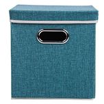 Uberlyfe Foldable Storage Cubes Containers with Steel Handles for Toy Storage Home Closet (KSB-001318-SBO-GN1PC)