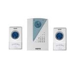 Baseus B Voye Wireless Remote Control Doorbell with 38 Different Chimes (Output needs 2 AA size Battery ) (1 Door Bell & 2 Switch)