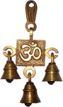 Aesthetic Decors Om Brass Decorative Bell Decorative Showpiece  -  15 cm(Brass, Brown)