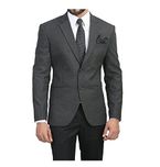 AlQmar Mens Blazer/Coat Perfect Slim Fit for Causual/Party/Formal Wear/Office Wear