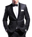 Cenizas Fashion Black Party Festive Evening Blazer