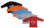 Kuchipoo Kids Cotton Full Sleeves T-Shirts (Multicolour,4-5 Years) - Pack of 5