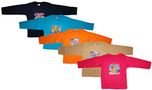KIFAYATI BAZAR Round Neck T Shirt Full Sleeve Cotton Hosiery T-Shirt Kids top tees Multi Color Pack of 5 (3-4 Years)