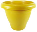 Deepak plastic 10 inch Yellow planter (set of 15)