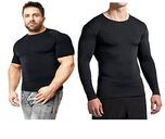 Bloomun Black Full and Half Sleeve Compression/Inner Tops - Combo Pack (32-36)