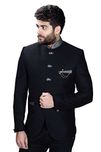 MARK ESTILO BLACK JODHPURI IN REGULAR FIT
