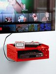 Artesia Red Classy Wooden Set Top Box Holder
