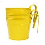 HE Hanging Round Planter (Set Of 3 Pc - Yellow, 14Cmd X 12Cmh)# 14544-03