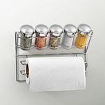 Disha Spice Rack and Tissue Holder Steel, Plastic Kitchen Rack(Steel)