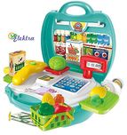 Elektra Kids Bring Along Organic Products Shopping Suitcase Set - 23 Pieces