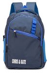 Chris & Kate Polyester 28 Ltr Navy Blue School Backpack