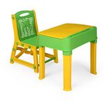 Nilkamal Apple Thumps Junior Study Set (Green and Yellow)