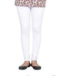 IndiWeaves Women Premium Cotton Full Ankle Length Churidar White Casual Legging