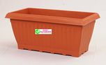 Easy Gardening Royal 4 Rectangle Pots - Terracotta Color Planter(Pack of 3)
