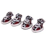 Rrimin Pet Dog Shoes Summer Breathable Animal Printed Dog Shoes Skidproof Dog Shoes (02: length: approx. 3.8cm/1.49in)