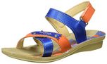 Footfun (from Liberty) Unisex Dolly-3 Blue Sandals and Floaters - 2 UK/India (34 EU)