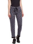 Vimal Black Ripped Look Trackpant For Women