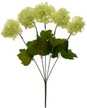 Fourwalls Artificial Fabric Hydrangea Flower Bouquet (45 cm, Light Green)