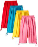 Sinimini Girls Casual Capri (Pack Of 4)