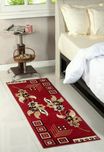 GARIMA 3 STAR Maroon Polypropylene Runner(55 cm  X 175 cm)