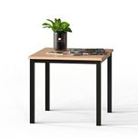 DecorNation Fiona Coffee Table | Movable Table | Night Stand Table | Nesting Corner Table | Stacking Telephone with Metal Tube for Living Room Waiting Room Balcony and Office Table,Bavarian Beech