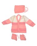 Montu Bunty Wear New Born Sweater Boutique Collection (Pink, 0-6 Months)