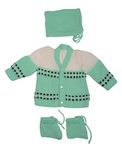 Montu Bunty New Born Sweater Boutique Collection (Green, 0-6 Months)