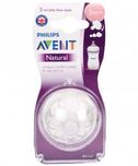 Philips Avent Natural Variable Flow Teat, Twin Pack