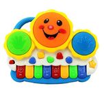 KP SALES Drum Keyboard Musical Toy With Flashing Lights